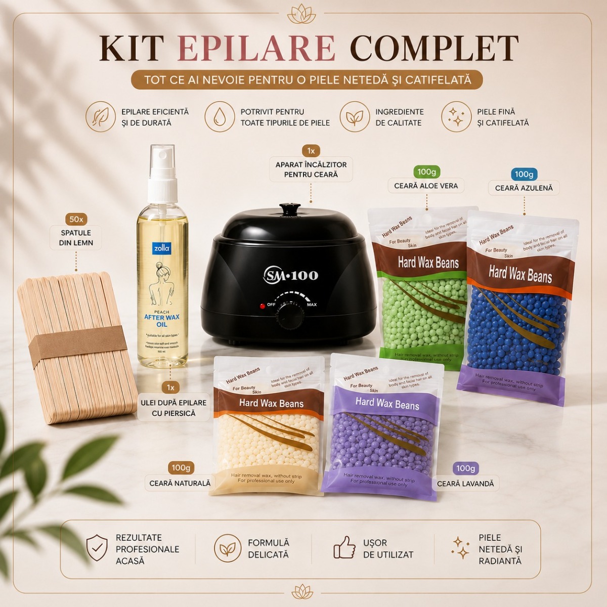 Kit Epilare Ceara Complet pentru Acasă