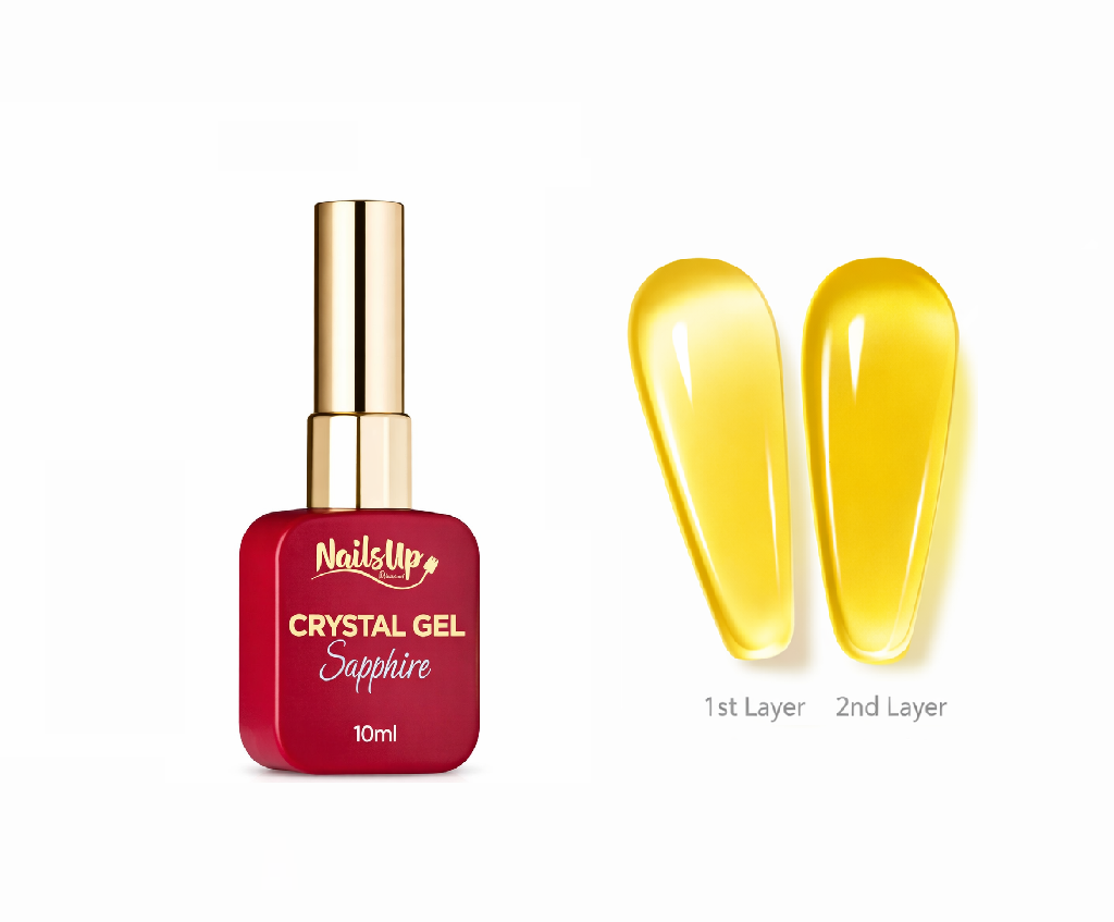 Gel Crystal Glass Nailsup Yellow 05 10ml