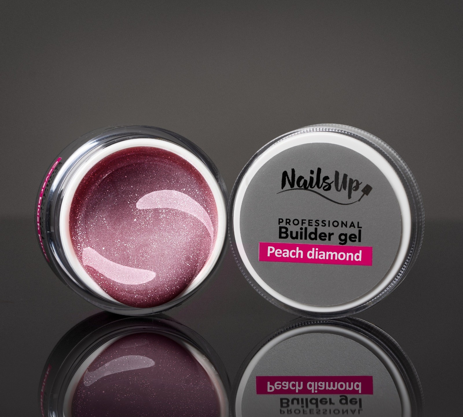 Gel UV Constructie NAILSUP - Peach Diamond 50g