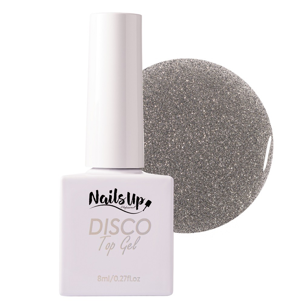 Top Coat NAILSUP Disco Silver 8ml