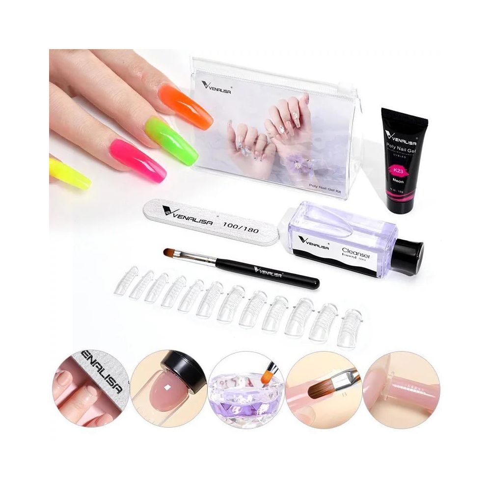 pediglass New Gel & New Vator セット Kit PolyGel Venalisa K26 | NailsUp.ro