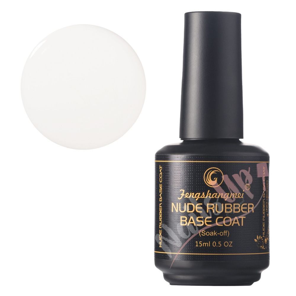 Rubber Base Nude FSM Milky White 15ml, 15 | NailsUp.ro