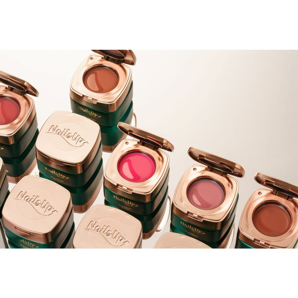 Gel UV NAILSUP Golden Glow Collection pentru manichiuri de vară cu efect luminos