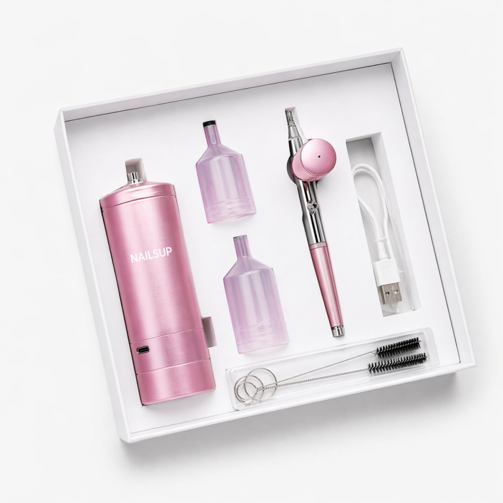 Airbrush Portabil Wireless cu Compresor – Set pentru Machiaj, Nail