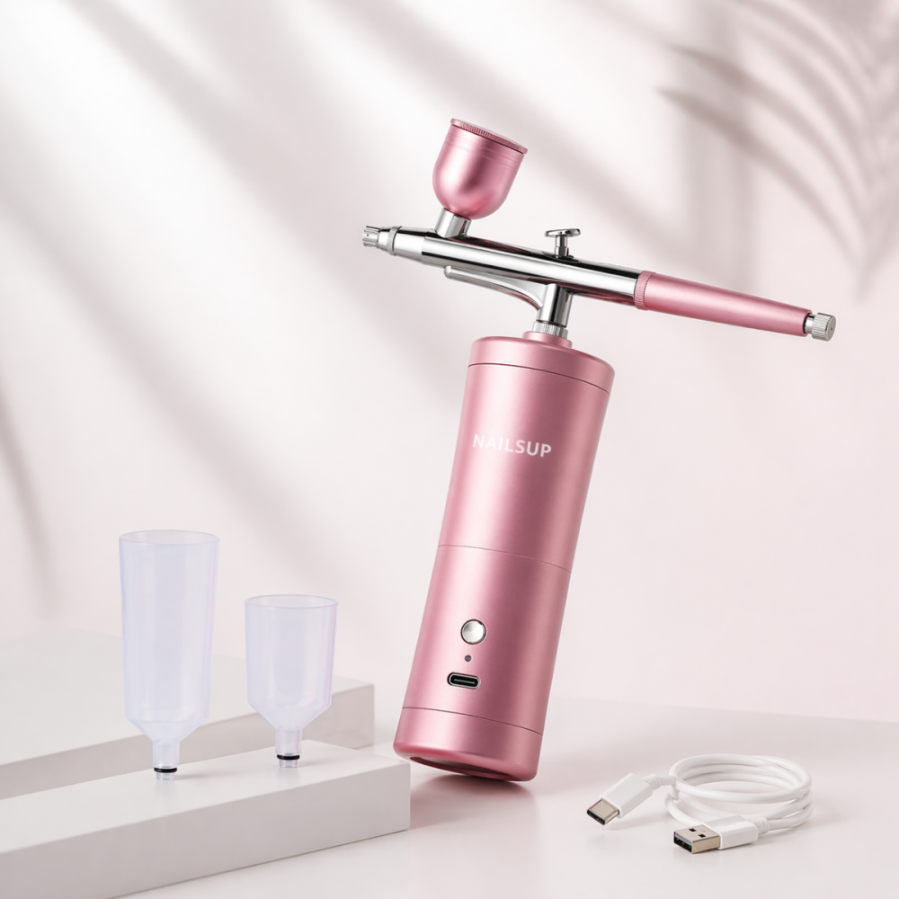 Airbrush Portabil Wireless cu Compresor – Set pentru Machiaj, Nail