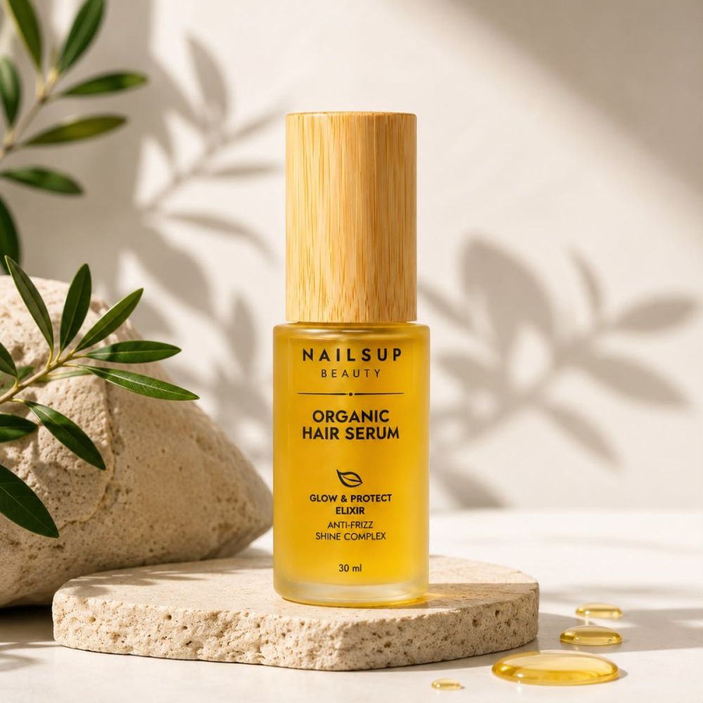 NAILSUP Organic Hair Serum Glow Protect Elixir 30 ml pentru strălucire și protecție