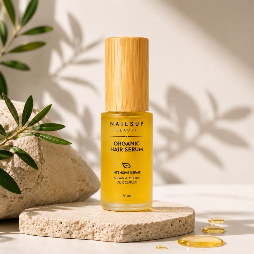 NAILSUP Organic Hair Serum Intensive Repair 30 ml cu ulei de argan și jojoba