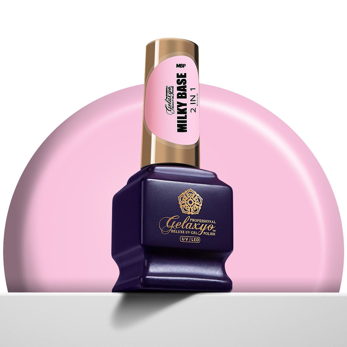 Milky Base Pink 2 in 1 7ml | NailsUp.ro