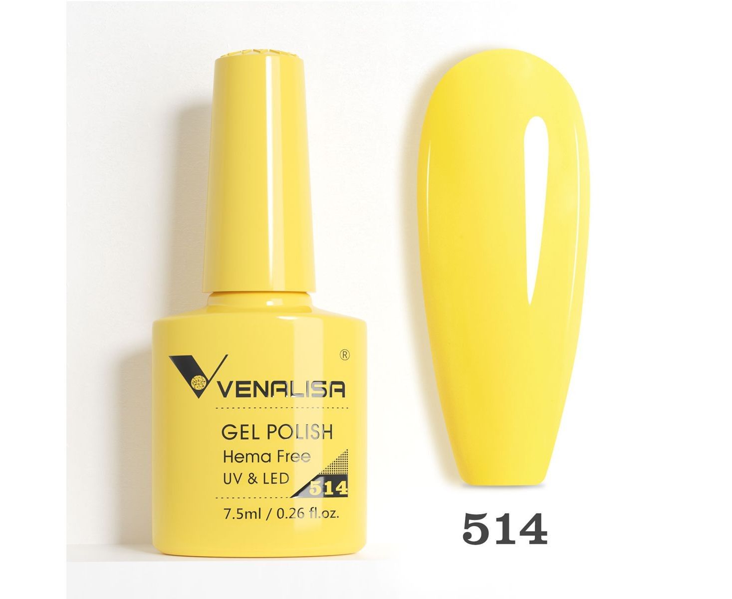 Oja semipermanenta Venalisa Vip 5 Hema Free 7,5 ml 514 | NailsUp.ro