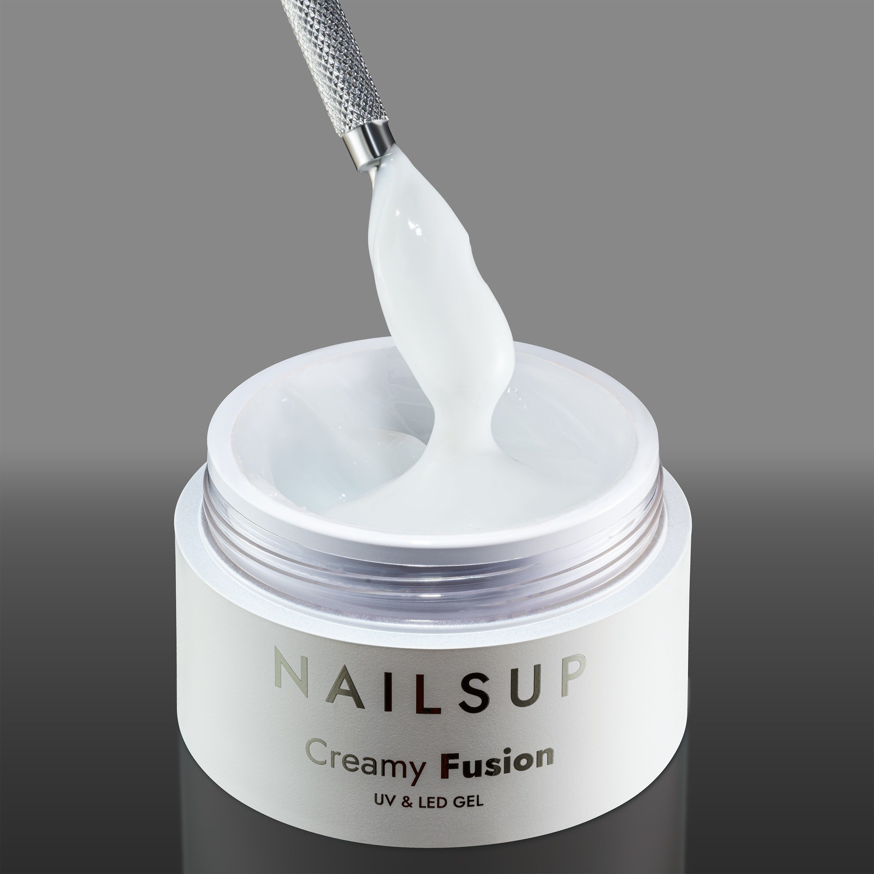Gel Uv/led Creamy Fusion NailsUp Milky White HEMA FREE 15g 02 | Nai