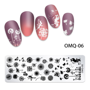 Matrita Metalica Nail Art - OMQ-06