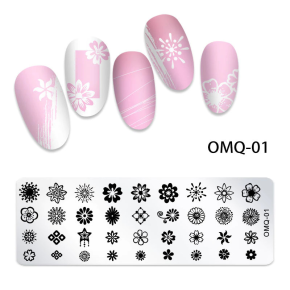 Matrita Metalica Nail Art - OMQ-01