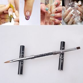 PENSULA UNGHII - CU DOUA CAPETE PENTRU ACRYL SI GEL Negru