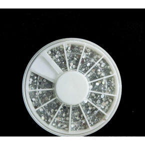 Disc Pietricele Nail Art - Silver