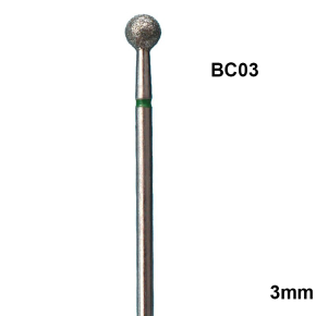 Bit Freza Unghii Cuticula Tip Bila 3mm Verde - BC03