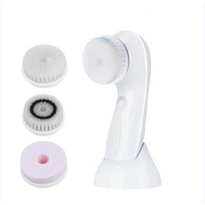 Perie Electrica Pentru Curatare Faciala Si Masaj 3 In 1, Alb