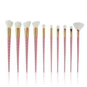 Set 10 Pensule Unicorn Pentru Machiaj, Roz - C05
