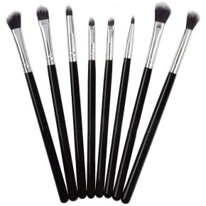 Set 8 Pensule Negre Pentru Machiaj - MAK09