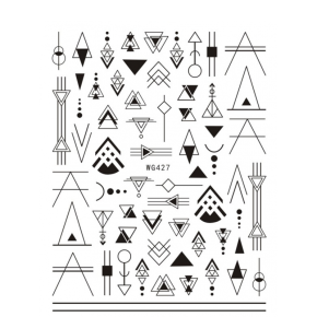 Sticker Unghii Negru - WG427