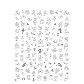 Sticker Unghii - WG448 Silver