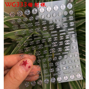 Sticker Unghii - WG333 Silver