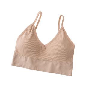 Bustiera Sport pentru Dama, cu Bretele si Spatele Gol, Fara Cusaturi, Model Push Up, Marime S/M, Roz,    MIX14106