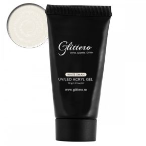 Acryl Gel Glittero Nails - White Swan 30g