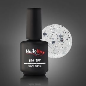 Top Coat NAILSUP Egg Shiny Silver 13g
