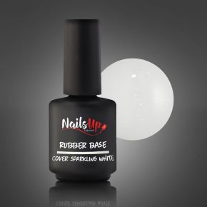 Rubber Base NAILSUP Cover Sparkling White 13g