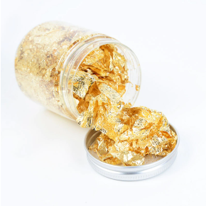 Foita Creponata decor unghii, Gold