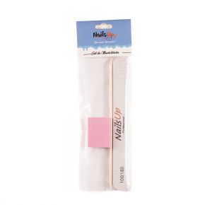 Set Manichiură NAILSUP cu Pilă 100/180, Buffer și Bețișor pentru Cuticule