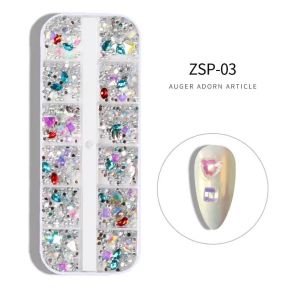 Decor Unghii NailsUp Mix Set Nail Art Cristal 03