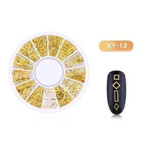 DISC 3D NAIL ART GOLD - 12