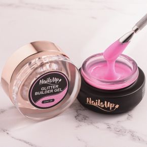 Gel Constructie Unghii Autonivelant Glitter NAILSUP 50g - 26