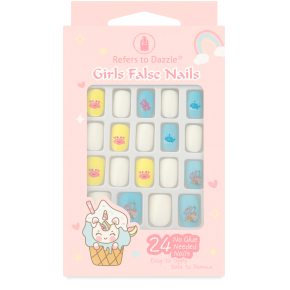 Set 24 Unghii False Press On Sea Life & Ocean CM91