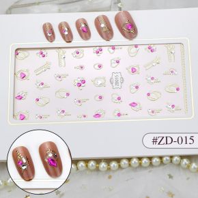 Sticker 3D Manichiura Nail Art Cristal ZD015