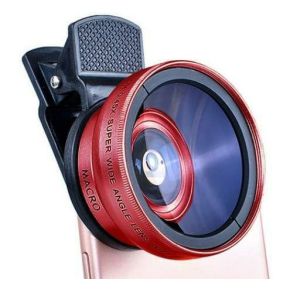Lentila telefon macro cu clips de prindere 37 mm 0.45X Red