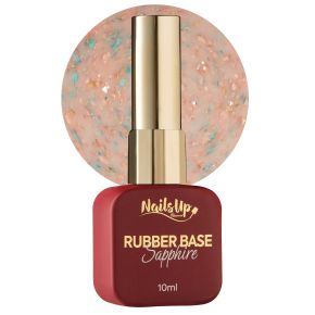 Rubber base NAILSUP Sapphire Flakes 010 10 ml 