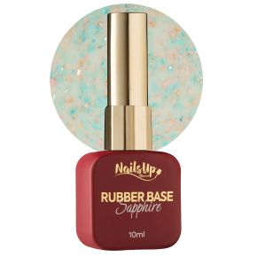 Rubber base NAILSUP Sapphire Flakes 011 10 ml