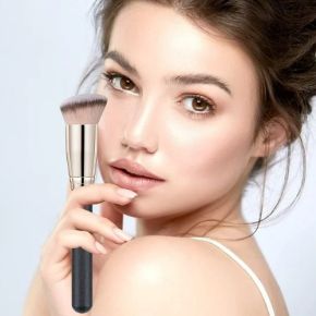 Pensula Pentru Pudra, Contur, Blush - pensula pudra, Neagra