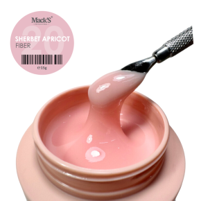 Gel Uv Constructie Fiber Sherbet Apricot 20 Mack's 15g