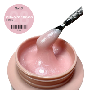 Gel Uv constructie Fiber Champagne Rosado 28 Mack's 50g