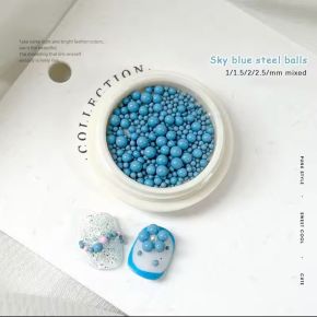 Decor unghii Bubble Blue 05