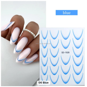 Sticker French Ombre Blue SD1928