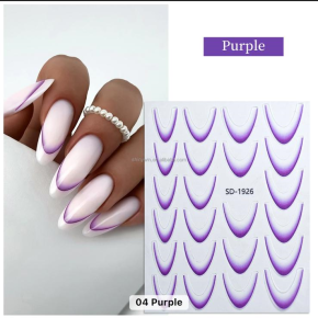 Sticker French Ombre Purple SD1926