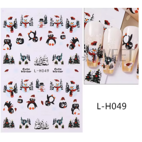 Sticker pentru unghii nail art Christmas LH-049