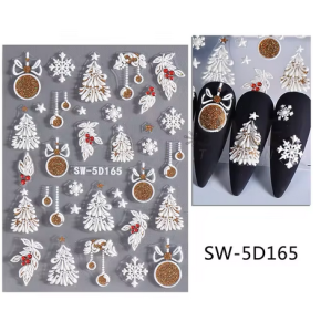 Sticker pentru unghii nail art Christmas SWO-5D165