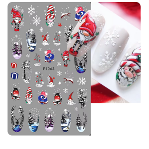 Sticker pentru unghii nail art Christmas F1063