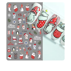 Sticker pentru unghii nail art Christmas F1060