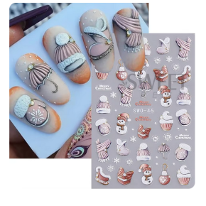 Sticker pentru unghii nail art Christmas SWO-46